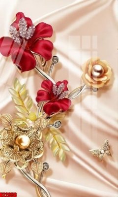 File in mica File tranh gốc in tranh tường nền tổng hợp H22958 (bản gốc) làm vách ngăn