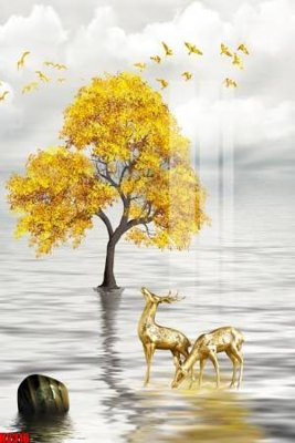 File tranh gốc File tranh decor tranh bộ treo tường tổng hợp H2316 chủ đề hiện đại