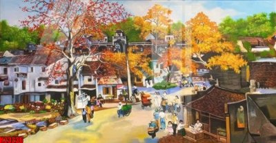 File tranh File tranh gốc in tranh tường nền tổng hợp H23236 (bản gốc) in lụa 3D