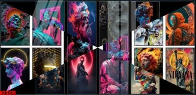 File tranh quảng cáo File tranh gốc in tranh tường nền tổng hợp H23378 (download file gốc)