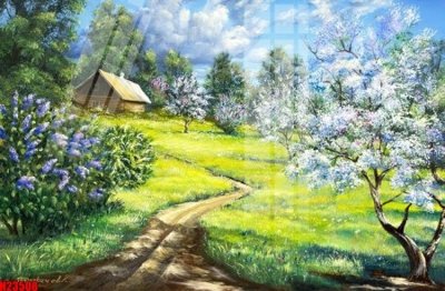 Download file gốc File tranh gốc in tranh tường nền tổng hợp H23508 (in lụa) hoa lá