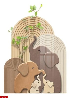 Tải file File tranh gốc in tranh tường nền tổng hợp H23810 (PSD) cho in ấn quảng cáo