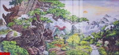 Tải file File tranh gốc in tranh tường nền tổng hợp H24043 (PSD) cho in ấn quảng cáo