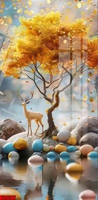 File tranh in trần 3D File tranh gốc in tranh tường nền tổng hợp H24287 (ảnh gốc)