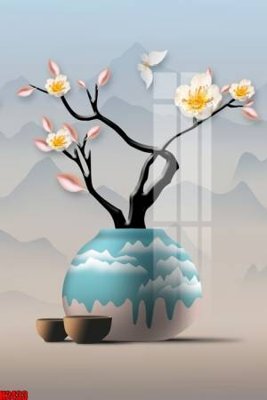 File in lụa File tranh decor tranh bộ treo tường tổng hợp H2433 (chất lượng cao) File tranh decor tranh bộ treo tường tổng hợp H2433