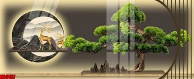 File gốc File tranh gốc in tranh tường nền tổng hợp H24457 (ảnh chi tiết) để in trần