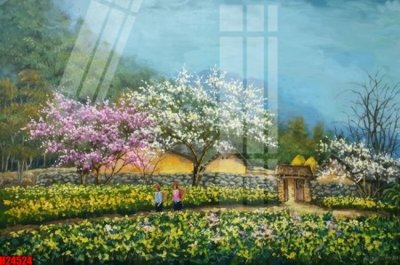 File tranh File tranh gốc in tranh tường nền tổng hợp H24524 (bản gốc) treo phòng ăn