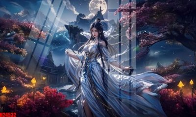 File tranh File tranh gốc in tranh tường nền tổng hợp H24532 (bản gốc) in lụa 5D