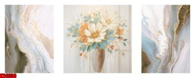 File gốc File tranh gốc in tranh tường nền tổng hợp H24650 (in mica) làm quà tặng
