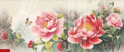 File tranh File tranh gốc in tranh tường nền tổng hợp H24708 (bản gốc) in lụa dán tường