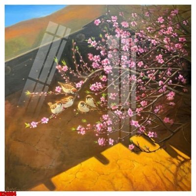 File tranh File tranh gốc in tranh tường nền tổng hợp H24884 (bản gốc) in lụa dán tường