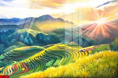 File in trần File tranh gốc in tranh tường nền tổng hợp H25274 (bản gốc) hoa văn