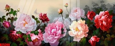 File gốc File tranh gốc in tranh tường nền tổng hợp H25399 (in lụa) họa tiết 3D