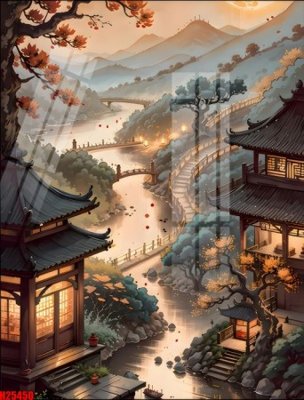 Download file gốc File tranh gốc in tranh tường nền tổng hợp H25450 (in lụa) nghệ thuật