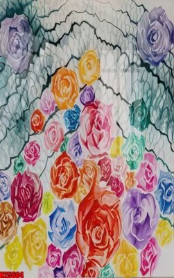 File gốc File tranh gốc in tranh tường nền tổng hợp H25604 (phiên bản chuẩn) để in ấn