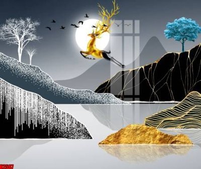 File in trần File tranh decor tranh bộ treo tường tổng hợp H2587 (bản gốc) phong cảnh