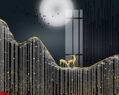 Hình ảnh file gốc in lụa File tranh decor tranh bộ treo tường tổng hợp H2591