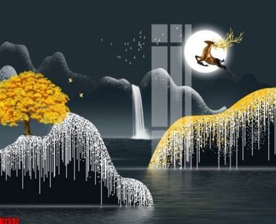 File PSD File tranh decor tranh bộ treo tường tổng hợp H2592 (chất lượng in ấn)