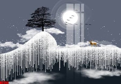 File gốc File tranh decor tranh bộ treo tường tổng hợp H2593 (in lụa) cao cấp