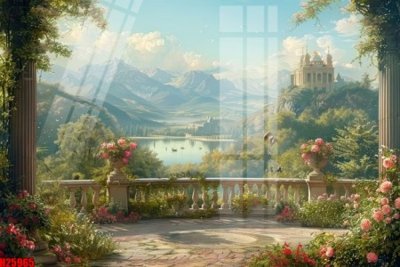 File gốc File tranh gốc in tranh tường nền tổng hợp H25965 (PNG) chất lượng cao