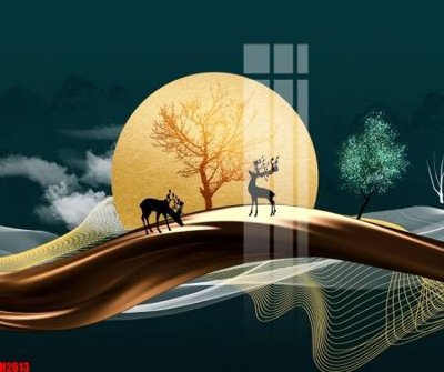 File PSD File tranh decor tranh bộ treo tường tổng hợp H2613 (nguyên gốc) chất lượng cao