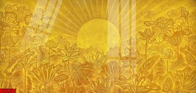 File gốc File tranh gốc in tranh tường nền tổng hợp H26301 (in lụa) tranh mã đáo