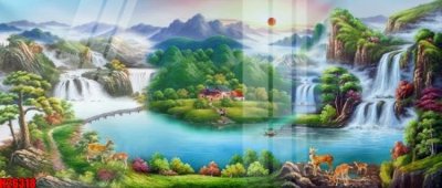 File gốc File tranh gốc in tranh tường nền tổng hợp H26318 (in 3D) cho trang trí