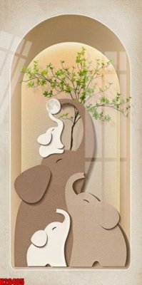 File gốc File tranh gốc in tranh tường nền tổng hợp H26405 (trang trí) cho phòng khách