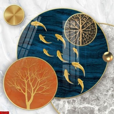 Download file gốc File tranh gốc in tranh tường nền tổng hợp H26413 (in mica) 3D