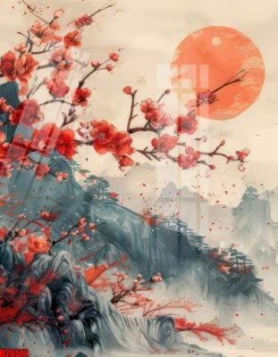 Ảnh gốc File tranh gốc in tranh tường nền tổng hợp H26512 (độ nét cao) in mica