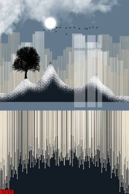 File ảnh File tranh decor tranh bộ treo tường tổng hợp H2653 (gốc) dùng in Pano