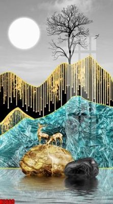 File tranh File tranh decor tranh bộ treo tường tổng hợp H2669 (gốc) in vải canvas