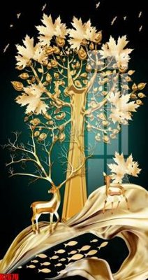 Download file gốc File tranh decor tranh bộ treo tường tổng hợp H2670 (in lụa) nghệ thuật