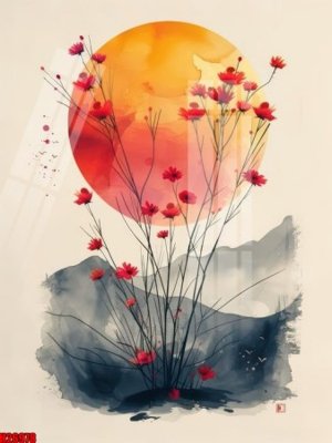 File gốc File tranh gốc in tranh tường nền tổng hợp H26978 (bản quyền) cho in ấn