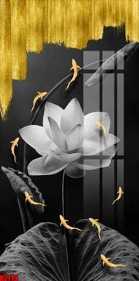 Download file gốc File tranh decor tranh bộ treo tường tổng hợp H2719 (in lụa) hoa lá