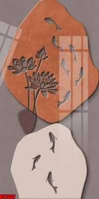 File gốc File tranh gốc in tranh tường nền tổng hợp H27607 (in lụa) chi tiết cao