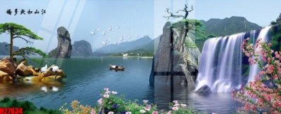 File gốc File tranh gốc in tranh tường nền tổng hợp H27634 (in lụa) tranh mã đáo