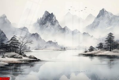 File PSD File tranh gốc in tranh tường nền tổng hợp H28067 (bản gốc) đã tách nền