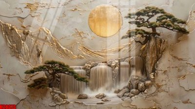 File tranh gốc PSD File tranh gốc in tranh tường nền tổng hợp H28073 còn nguyên layer