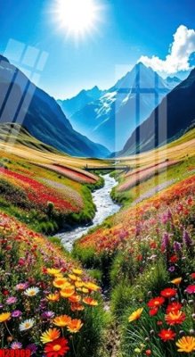 Tải file File tranh gốc in tranh tường nền tổng hợp H28969 (gốc) chủ đề hoa sen