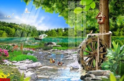 Download file gốc File tranh gốc in tranh tường nền tổng hợp H29014 (in lụa) nghệ thuật