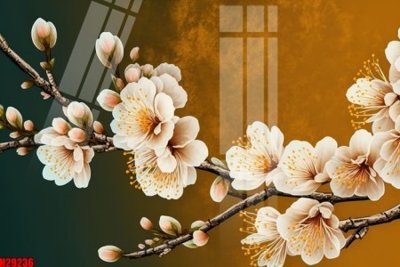 File in trần File tranh gốc in tranh tường nền tổng hợp H29236 (bản gốc) hoa văn