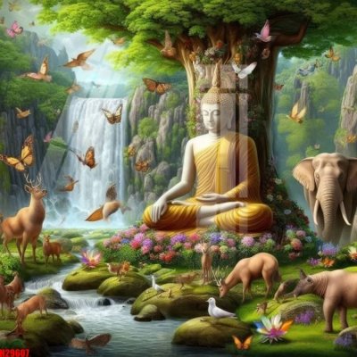 Ảnh gốc File tranh gốc in tranh tường nền tổng hợp H29607 (nét căng) in mica