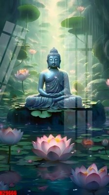 File tranh File tranh gốc in tranh tường nền tổng hợp H29666 (file gốc) chủ đề phong thủy