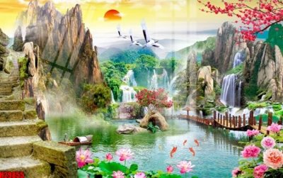 File tranh trang trí File tranh gốc in tranh tường nền tổng hợp H29855 (tải file gốc)