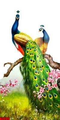 File tranh File tranh gốc in tranh tường nền tổng hợp H30119 (bản gốc) in lụa 5D