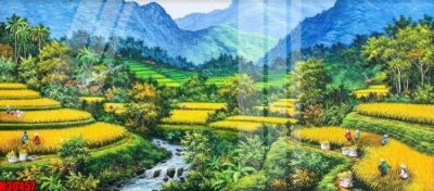 File gốc File tranh gốc in tranh tường nền tổng hợp H30457 (chuẩn màu) cho in offset