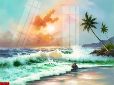 File tranh File tranh gốc in tranh tường nền tổng hợp H30790 (gốc) in trên kính