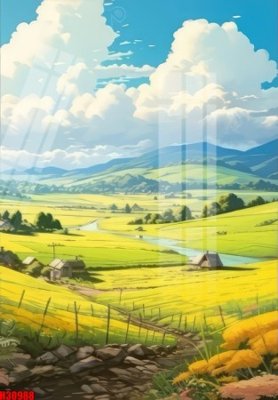 File gốc File tranh gốc in tranh tường nền tổng hợp H30988 (chuẩn màu) cho in offset