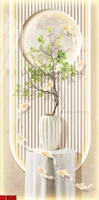 File gốc File tranh gốc in tranh tường nền tổng hợp H31535 (in lụa) hoa văn cổ điển